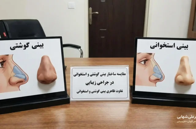 تفاوت بینی گوشتی و استخوانی
