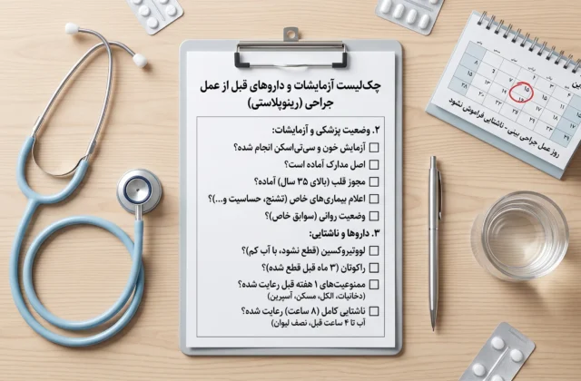 مراقبت های قبل از عمل بینی